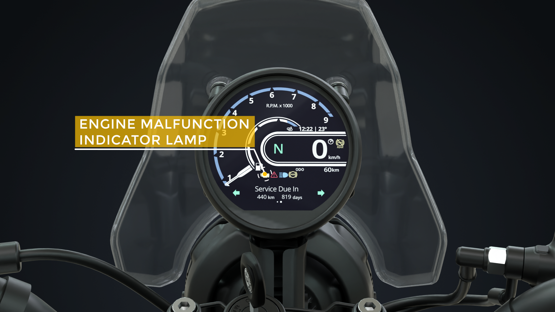New Royal Enfield Himalayan 450 Bike – Engine Malfunction Indicator Lamp