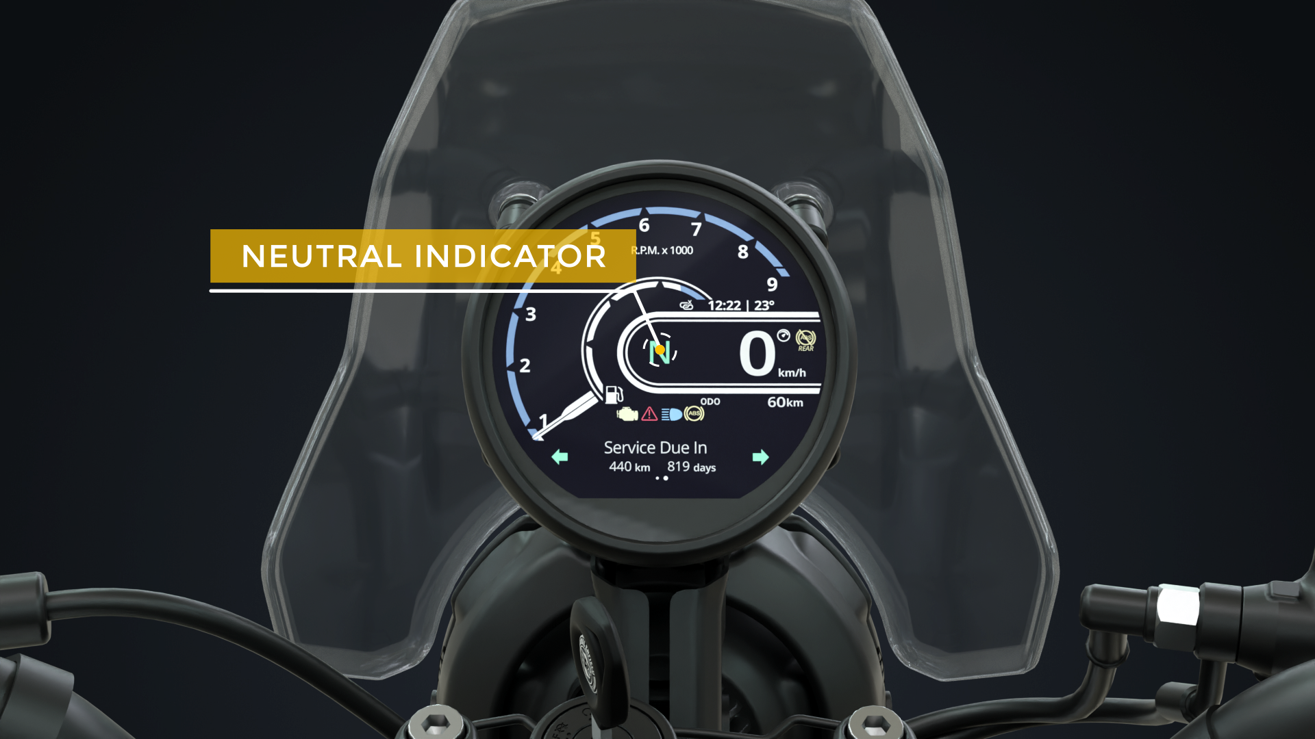 New Royal Enfield Himalayan 450 Bike – Neutral Indicator