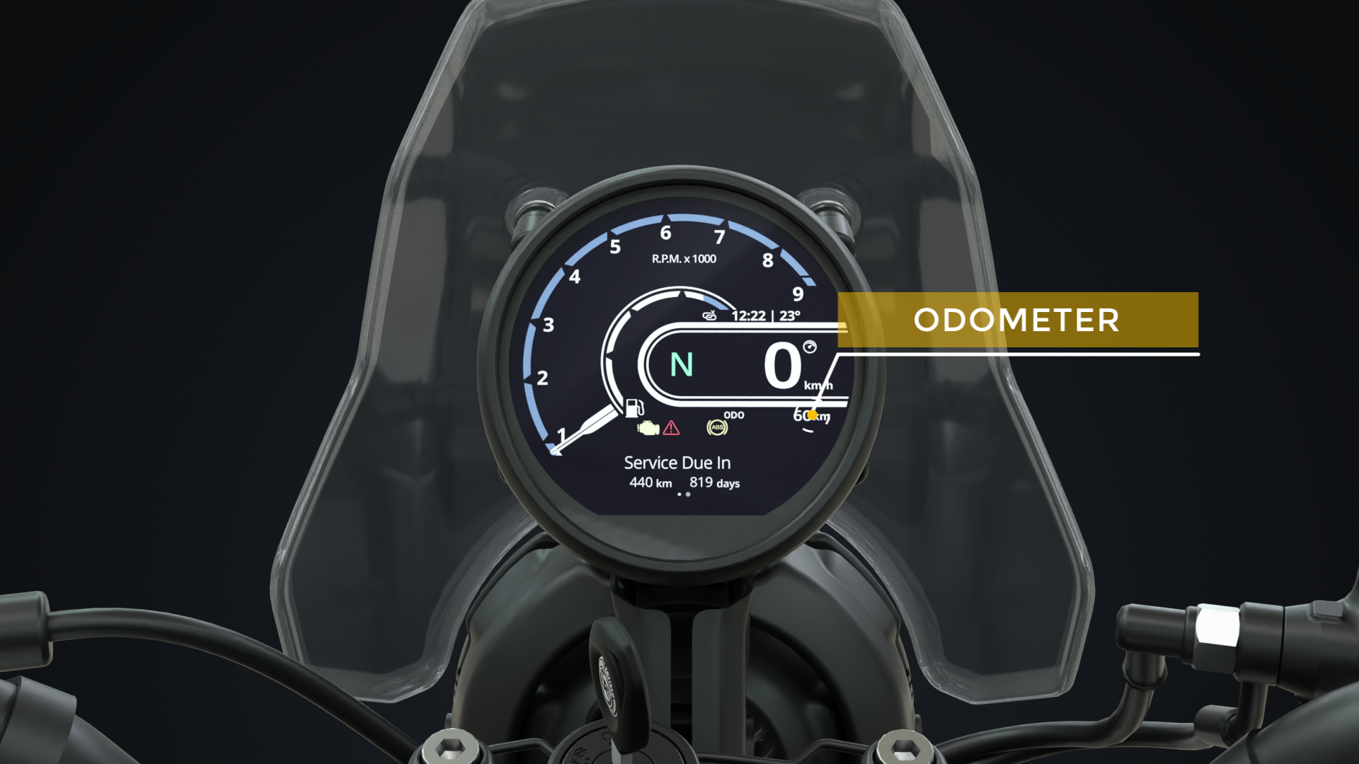 New Royal Enfield Himalayan 450 Bike - Odometer