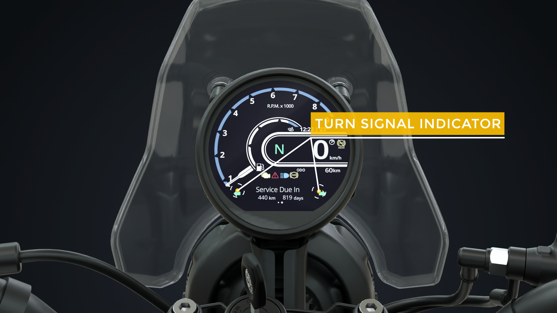 New Royal Enfield Himalayan 450 Bike – Turn Signal Indicator