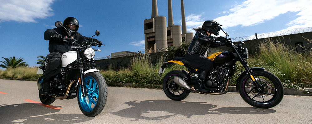 Motorcycle in workshop