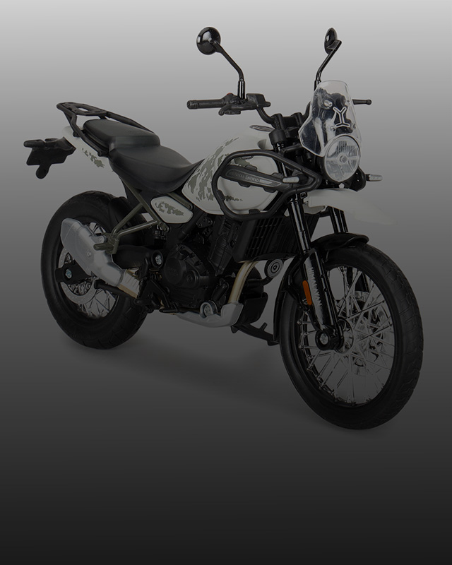 Himalayan 450 1:12 Scale Model - Kamet White