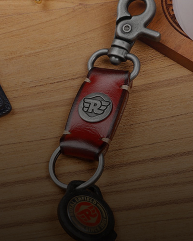 Leather Keychain - Tan