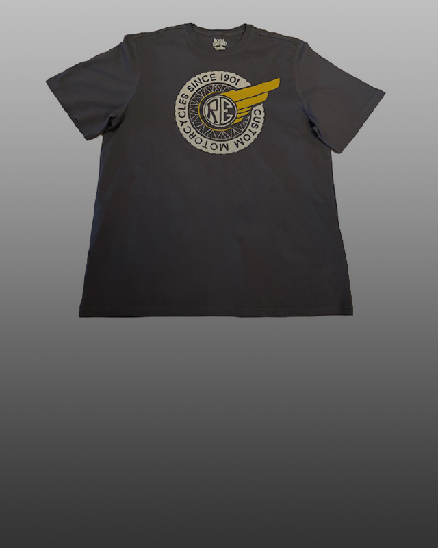 RE Custom Motorcycles T-shirt Charcoal