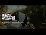 Black Painted Instrument Cowl | Royal Enfield USA