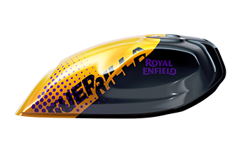 Royal Enfield Guerrilla 450 Fuel Tank - Yellow Ribbon